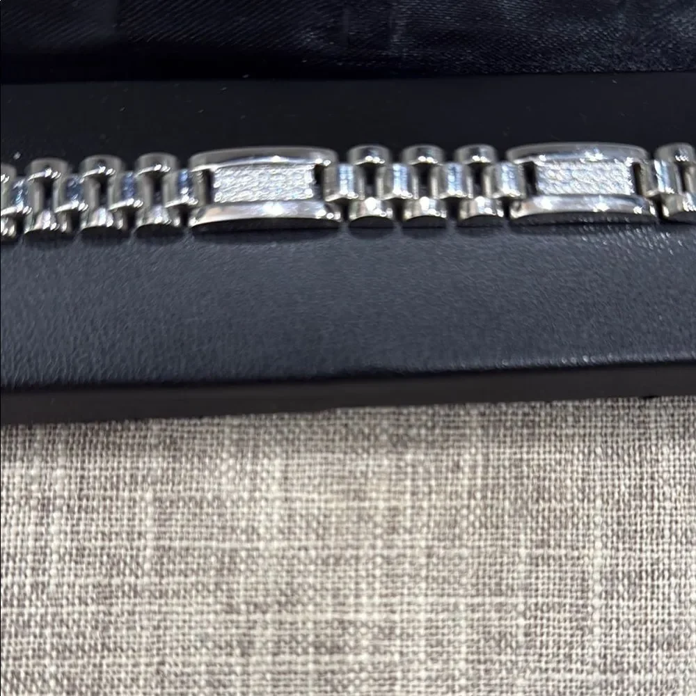 Stainless Steel Silver Bracelet From Kohls  with Black Case